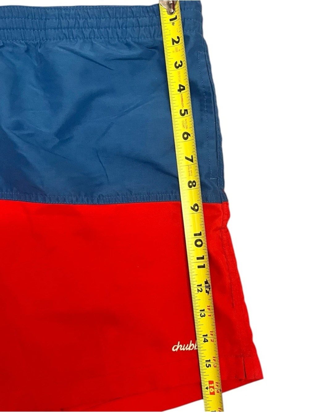 Chubbies Swim Trunks Men’s 2XL Mesh Liner 6.5” Summer Blue Red Colorblock - Picture 8 of 10